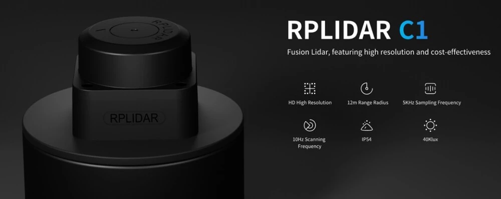Features of RPLIDAR C1 DTOF laser scanner